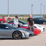 At the track Parade Laps